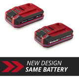 EINHELL Akku Power-X-Change Plus 18Volt 4,0Ah SEALED, Batteria rosso/Nero