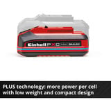 EINHELL Akku Power-X-Change Plus 18Volt 4,0Ah SEALED, Batteria rosso/Nero