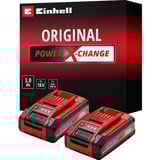 EINHELL Batteria Power-X-Change Plus TWIN-PACK 18Volt 3,0Ah rosso/Nero