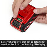 EINHELL Batteria Power-X-Change Plus TWIN-PACK 18Volt 3,0Ah rosso/Nero