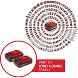 EINHELL Batteria Power-X-Change Plus TWIN-PACK 18Volt 3,0Ah rosso/Nero