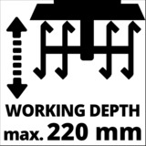 EINHELL GC-RT 1545 M Mini dissodatore elettrico AC 10,3 kg, Hack rosso/Nero, Mini dissodatore elettrico, 45 cm, 22 cm, 20 cm, Nero, Nero