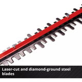 EINHELL Tagliasiepi professionale a batteria GP-CH 18/61 Li BL-Solo, 18 Volt rosso/Nero
