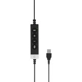 EPOS | Sennheiser | SENNHEISER IMPACT SC 660 ANC USB Auricolare Cablato A Padiglione Musica e Chiamate USB tipo A Nero, Argento Nero/Argento, Cablato, Musica e Chiamate, 50 - 18000 Hz, 110 g, Auricolare, Nero, Argento