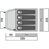 Easy Camp Tenda a cupola Setesdal 4 verde oliva