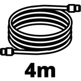 Einhell 41.327.20 4 m Metallico, Rosso, Bianco argento/Rosso, Metallico, Rosso, Bianco, 4 m, 1,72 kg