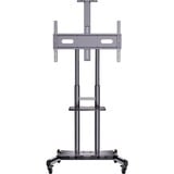HAGOR HP Twin Stand HD 2,13 m (84") Nero, Sistema di stand Nero, 90 kg, 2,13 m (84"), 139,7 cm (55"), 800 x 500 mm, 1350 - 1650 mm
