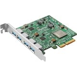 HighPoint RocketU 1244A PCIe 3.0 x8 4x10GB/s, Controller USB 