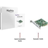 HighPoint RocketU 1244A PCIe 3.0 x8 4x10GB/s, Controller USB 