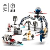 LEGO Star Wars 75372 Battle Pack Clone Trooper e Battle Droid con Veicolo Giocattolo Speeder Bike, Idea Regalo Bambini 7+ Anni, Giochi di costruzione Idea Regalo Bambini 7+ Anni, Set da costruzione, 7 anno/i, Plastica, 215 pz, 227 g
