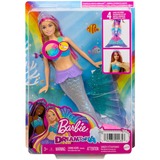 Mattel Dreamtopia Sirena Luci Scintillanti Bambola Bionda con Coda che si Illumina, Luci che si Attivano con Acqua e Capelli con Ciocche Rosa, Giocattolo per Bambini 3+ Anni Luci che si Attivano con Acqua e Capelli con Ciocche Rosa, Giocattolo per Bambini 3+ Anni, Bambola alla moda, Femmina, 3 anno/i, Ragazza, 365 mm, Multicolore