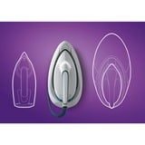 Philips PerfectCare 6000 Series PSG6022/20 Ferro generatore di vapore, Stazione stirante bianco/Blu, 2400 W, 500 g/min, SteamGlide Plus, 6,5 bar, 1,8 L, 130 g/min