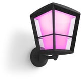 Philips White & Color Ambiance Econic Outdoor lampada da parete da terra, Luce LED Nero