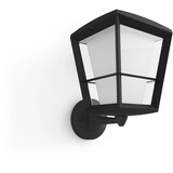 Philips White & Color Ambiance Econic Outdoor lampada da parete da terra, Luce LED Nero