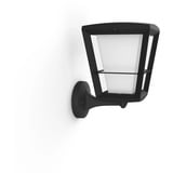 Philips White & Color Ambiance Econic Outdoor lampada da parete da terra, Luce LED Nero