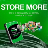 Seagate Barracuda 6TB 3.5" 6000 GB Serial ATA III 3.5", 6000 GB, 5400 Giri/min