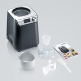 Severin EZ 7407, Gelatiera Nero (opaco)/Argento
