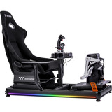 Thermaltake Cockpit simulatore di volo GF500 Nero, Sim Rig Nero