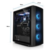 Thermaltake PC-000094-DE, PC Gaming Nero/trasparente