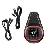 Thrustmaster TH8S Shifter Racing wheel shifter add-on, Leva del cambio Nero/Rosso, PlayStation 5, PlayStation 4, Xbox One, Xbox Series S, Xbox Series X, PC, Racing wheel shifter add-on, Nero, Rosso, Metallo, USB, Cablato