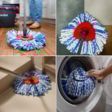 Vileda Testina di ricambio H2PrO CLASSIC per H2PrO Spin Mop, Copertina di tergicristallo 