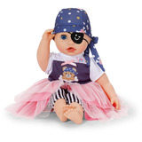 ZAPF Creation BABY born® Costume da ragazza pirata 43cm, Accessori della bambola 