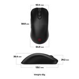 Zowie FK2-DW mouse Gaming Mano destra RF Wireless 3200 DPI, Mouse da gioco Nero, Mano destra, RF Wireless, 3200 DPI, Nero