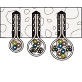 fischer Anello per cavi Steckfix SF plus LS 3/13, Fascetta stringitubo grigio chiaro