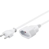 goobay 51356, Cavo di prolunga bianco