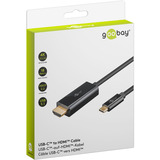 goobay Cavo adattatore USB, connettore USB-C > connettore HDMI, 4K / 60Hz Nero