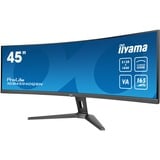 iiyama G-MASTER 45"LCD Curved Bus. UWQHD Monitor PC 113 cm (44.5") 5120 x 1440 Pixel Dual QHD LED Nero, Monitor di gioco Nero (opaco), 113 cm (44.5"), 5120 x 1440 Pixel, Dual QHD, LED, 0,8 ms, Nero