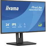 iiyama ProLite XB2492HSU-B1 Monitor PC 60,5 cm (23.8") 1920 x 1080 Pixel Full HD LED Nero, Monitor LED Nero (opaco), 60,5 cm (23.8"), 1920 x 1080 Pixel, Full HD, LED, 3 ms, Nero