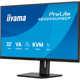 iiyama ProLite XB3294UHSCP-B1 Monitor PC 80 cm (31.5") 3840 x 2160 Pixel 4K Ultra HD Nero, Monitor LED Nero (opaco), 80 cm (31.5"), 3840 x 2160 Pixel, 4K Ultra HD, 2 ms, Nero