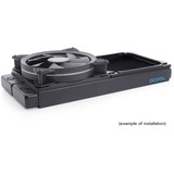 Alphacool Copertura e smorzamento 140mm (7mm spesso), Telaio di montaggio Nero