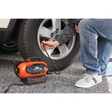 BLACK+DECKER BDCINF18N-QS compressore ad aria 160 l/min AC/Accendisigaro arancione /Nero, 160 l/min, 11,03 bar