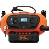 BLACK+DECKER BDCINF18N-QS compressore ad aria 160 l/min AC/Accendisigaro, Pompa di aria arancione /Nero, 160 l/min, 11,03 bar