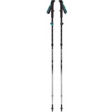 Black Diamond Distance FLZ bastone per trekking Donna Pieghevole, Attrezzature per il fitness Nero/Turchese, Donna, Pieghevole, Trekking, Trekking, Spugna, 415 g, 95 cm