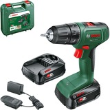 Bosch Easy Drill 18V-40 1630 Giri/min Senza chiave 1,3 kg Nero, Verde, Trapano avvitatore verde/Nero, Trapano con impugnatura a pistola, Senza chiave, Senza spazzola, Nero, Verde, 1,3 cm, 1630 Giri/min
