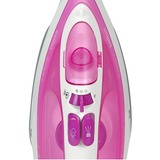 Braun TexStyle 3 FERRO A VAPORE SI3030PU, Ferro da stiro bianco/Viola, Ferro a vapore, Piastra in Ceramica, 2 m, 145 g/min, Rosa, 45 g/min