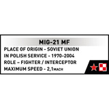 COBI MiG-21MF, Giochi di costruzione 