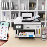 Canon MAXIFY GX6150 Ad inchiostro A4 600 x 1200 DPI Wi-Fi, Stampante multifunzione grigio, Ad inchiostro, Stampa a colori, 600 x 1200 DPI, A4, Stampa diretta, Nero, Bianco