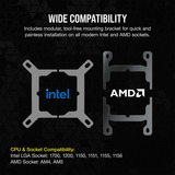 Corsair iCUE LINK H170i RGB Ricondizionato, Raffreddamento ad acqua Nero