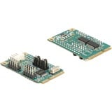 DeLOCK Mini PCIe I/O PCIe, 2x Seriale RS-232, Scheda di interfaccia 