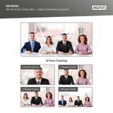 Digitus Barra video tutto in uno 4K Mini, Sistema congressuale Nero