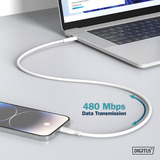 Digitus Cavo in silicone USB 2.0 USB-A > Lightning, certificato MFI bianco
