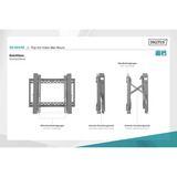 Digitus DA-90446, Base per monitor Nero