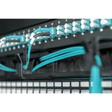 Digitus Porta accessori, Instradamento dei cavi Nero, Pannello di gestione del cavo, Nero, Acciaio, 1U, 19", Turchia