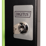 Digitus Porta frontale in vetro per armadio da parete 19" 20HE serie Unique, Pannello frontale Nero