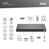 Digitus Switch HDMI 8K, 4x1 Nero