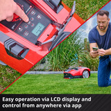 EINHELL Power X-Change Mähroboter FREELEXO CAM PLUS 600, Robot tagliaerba rosso/Nero